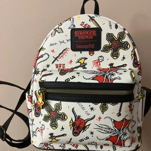 eddie munson mini backpack Loungefly Netflix Stranger Things Tribute Loungefly Mini Backpack Loungefly Stranger